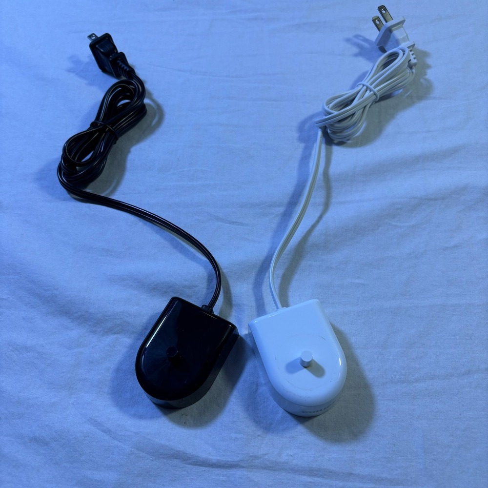 Philips Sonicare‎ Electric Toothbrush Charger Set of 2 - Black and White